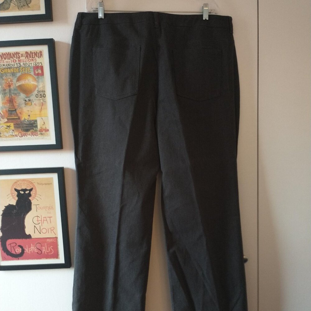 Jones New York Sport Woman Bootcut Stretch Control Sueded Jeans Pants Gray NWT - Picture 15 of 16